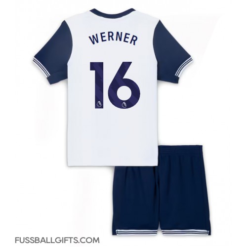 Tottenham Hotspur Timo Werner #16 Fußballbekleidung Heimtrikot Kinder 2024-25 Kurzarm (+ kurze hosen)